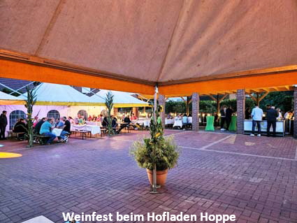 Weinfest beim Hofladen Hoppe